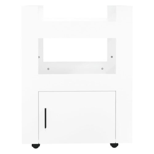 Kitchen Trolley High Gloss White 60x45x80cm Engineered Wood - Image 5