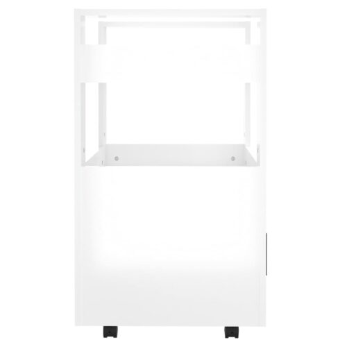Kitchen Trolley High Gloss White 60x45x80cm Engineered Wood - Image 7