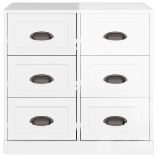 Sideboard High Gloss White 70x35.5x67.5cm Engineered Wood - Image 6