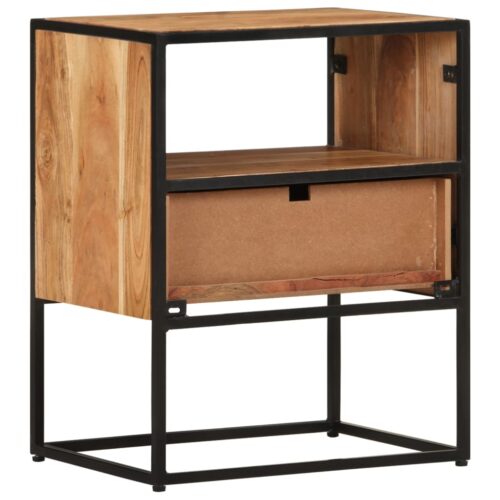 Bed Cabinet 40x30x50cm Solid Acacia Wood - Image 3