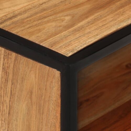 Bed Cabinet 40x30x50cm Solid Acacia Wood - Image 5