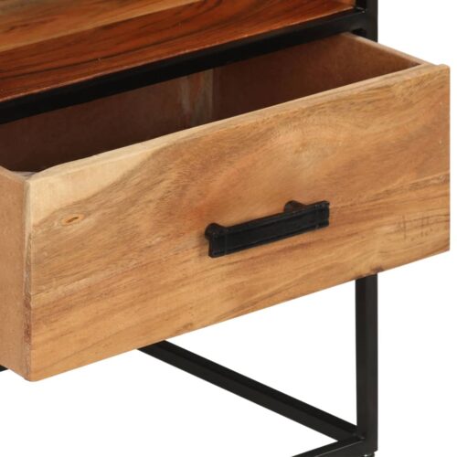 Bed Cabinet 40x30x50cm Solid Acacia Wood - Image 7