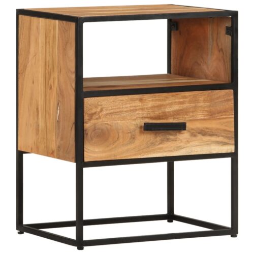 Bed Cabinet 40x30x50cm Solid Acacia Wood - Image 9