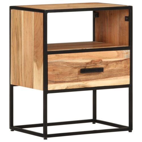 Bed Cabinet 40x30x50cm Solid Acacia Wood - Image 12