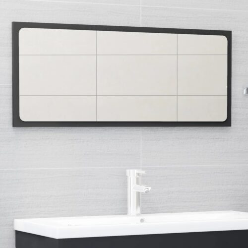 2-Piece Bathroom Furniture Set Grey Engineered Wood - Image 11