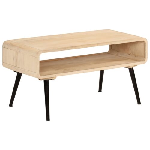 Coffee Table 95x40x45cm Solid Wood Mango - Image 7