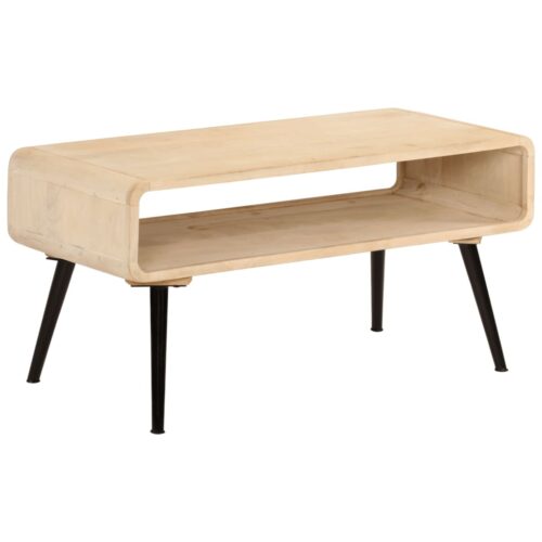 Coffee Table 95x40x45cm Solid Wood Mango - Image 8