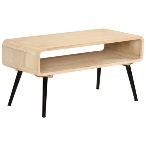 Coffee Table 95x40x45cm Solid Wood Mango - Image 9