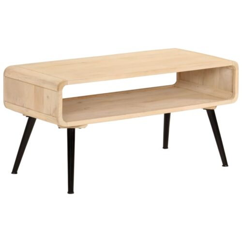 Coffee Table 95x40x45cm Solid Wood Mango - Image 11