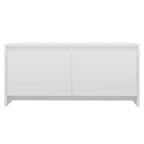 Coffee Table High Gloss White 90x50x41.5cm Engineered Wood - Image 5