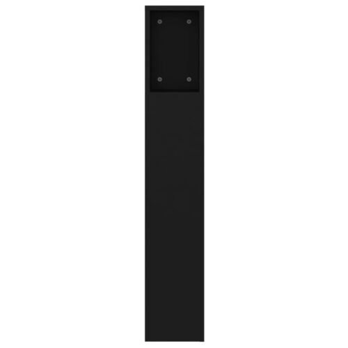 Headboard Cabinet Black 160cm - Image 5