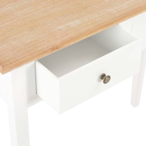 Dressing Console Table White 79x30x74cm Wood - Image 7