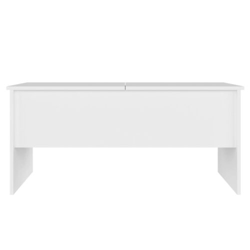 Coffee Table White 102x50.5x46.5cm Engineered Wood - Image 6