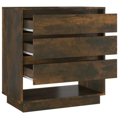 Sideboard Smoked Oak 70x41x75cm Engineered Wood - Image 5