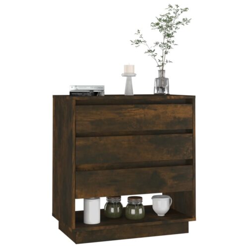 Sideboard Smoked Oak 70x41x75cm Engineered Wood - Image 6