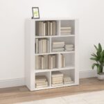 Sideboard White 80x30x106cm Engineered Wood