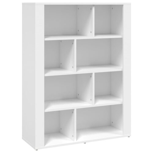 Sideboard White 80x30x106cm Engineered Wood - Image 2