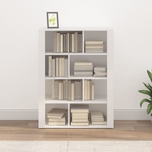 Sideboard White 80x30x106cm Engineered Wood - Image 3