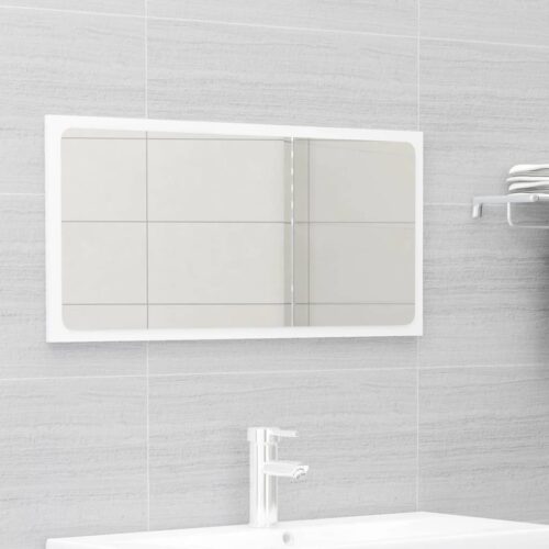 Bathroom Furniture Set High Gloss White Engineered Wood - Image 6