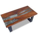 Coffee Table Teak Resin 100x50cm