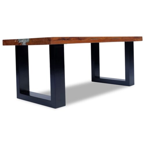 Coffee Table Teak Resin 100x50cm - Image 9