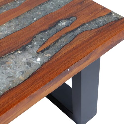 Coffee Table Teak Resin 100x50cm - Image 10