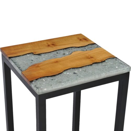 Nesting Tables 3pcs Solid Teak Wood Polyresin - Image 6