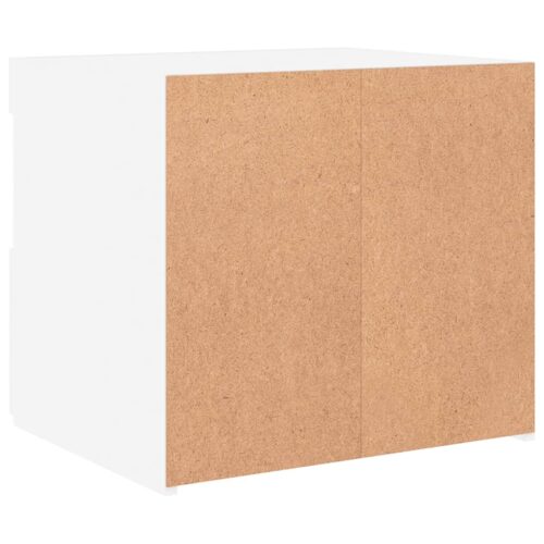 Bedside Cabinets with LED Lights 2pcs White 50x40x45cm - Image 11