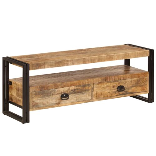 TV Cabinet 120x35x45cm Solid Mango Wood - Image 11