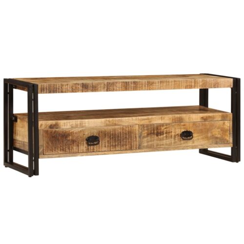 TV Cabinet 120x35x45cm Solid Mango Wood - Image 12