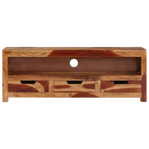 TV Cabinet 110x30x40cm Solid Wood Acacia - Image 2