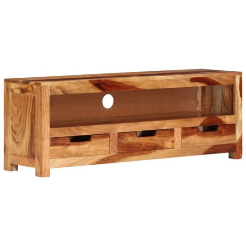 TV Cabinet 110x30x40cm Solid Wood Acacia - Image 7