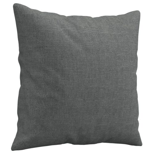 3-Seater Sofa with Cushions Lounge Couch Armchair Futon Fabric Dark Grey 180cm - Image 6
