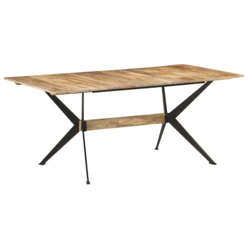 Dining Table 180x90x76cm Solid Mango Wood - Image 8