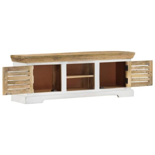 TV Cabinet 110x30x40cm Solid Wood Mango - Image 4