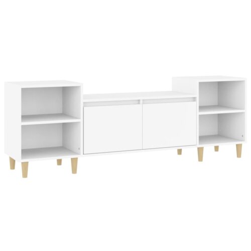 Wooden Entertainment Unit TV Table Cabinet Stand Storage Door Rack Shelf White
