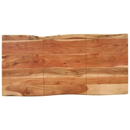 Dining Table 140x70x76cm Solid Wood Acacia - Image 4