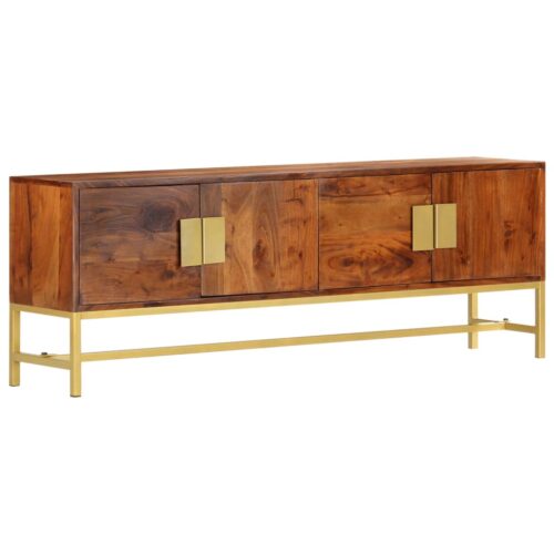 TV Cabinet 140x30x50cm Solid Acacia Wood - Image 10