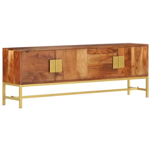 TV Cabinet 140x30x50cm Solid Acacia Wood - Image 11