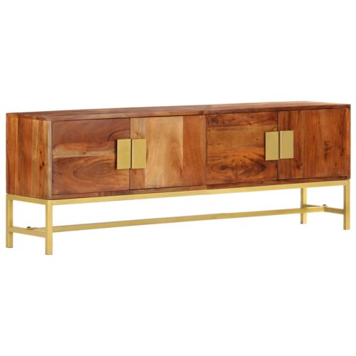 TV Cabinet 140x30x50cm Solid Acacia Wood - Image 12