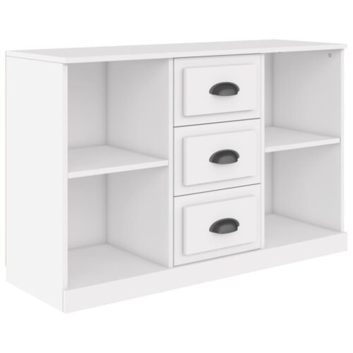 Sideboard White 104.5x35.5x67.5cm Engineered Wood - Image 2