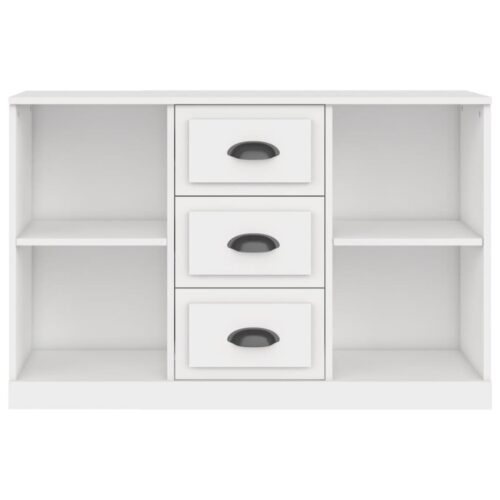 Sideboard White 104.5x35.5x67.5cm Engineered Wood - Image 4