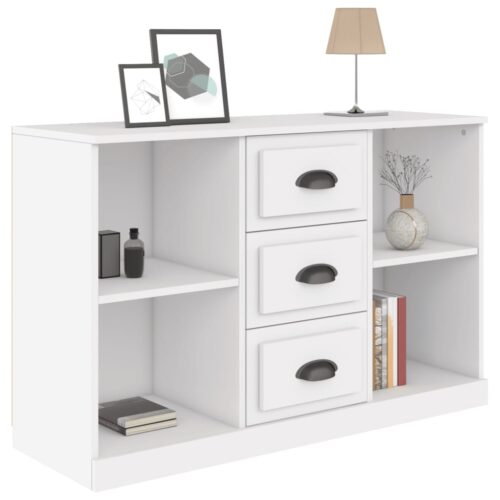 Sideboard White 104.5x35.5x67.5cm Engineered Wood - Image 8
