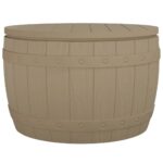 3-in-1 Garden Storage Box Brown Polypropylene