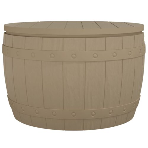3-in-1 Garden Storage Box Brown Polypropylene