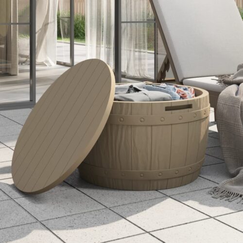 3-in-1 Garden Storage Box Brown Polypropylene - Image 3