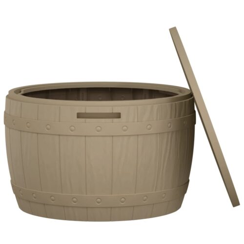 3-in-1 Garden Storage Box Brown Polypropylene - Image 4