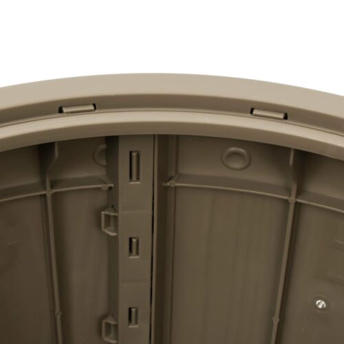 3-in-1 Garden Storage Box Brown Polypropylene - Image 7