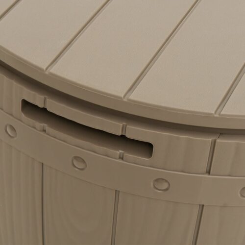 3-in-1 Garden Storage Box Brown Polypropylene - Image 8