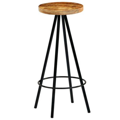 Bar Chairs 4pcs Solid Mango Wood - Image 10
